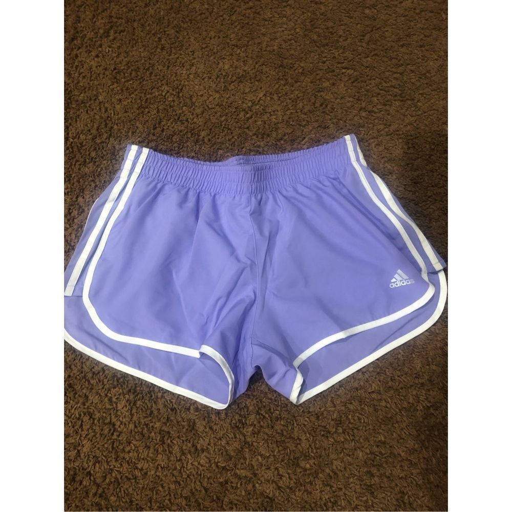 Brand‎ New Adidas M20 Shorts For Women Size Medium Light Purple Shorts - Picture 2 of 6